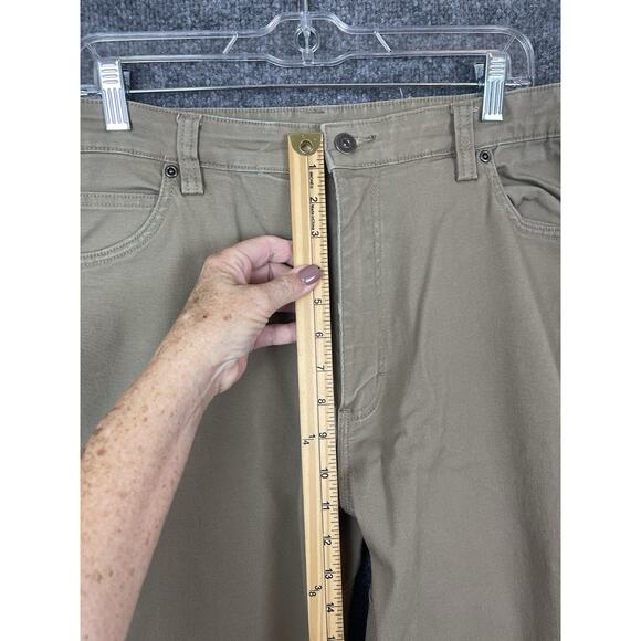 Duluth Trading Co Flex Fire Hose Pants Mens 40x34 Tan Straight Fit Workwear - Picture 5 of 12